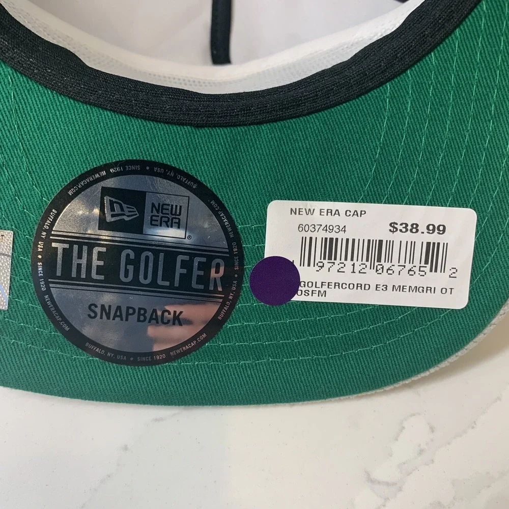 New Era Memphis Grizzlies The Golfer Gray Corduroy Snapback Adjustable Hat OSFM